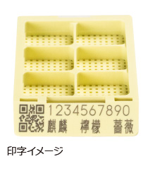 レーザー印字機印字イメージ レーザー印字機印字イメージ